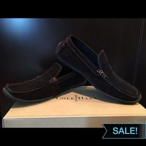 Hathaway Men's Brown Suede Driving Loafers